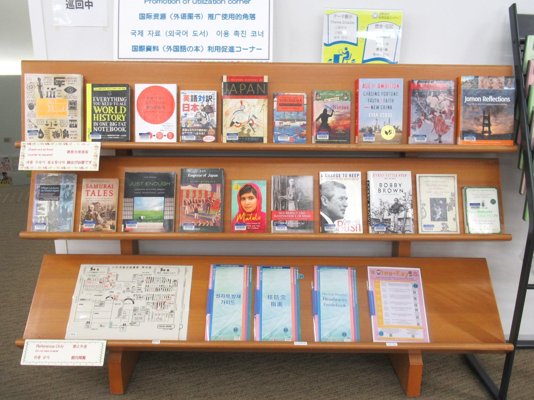 国際資料利用促進コーナーテーマ展示写真